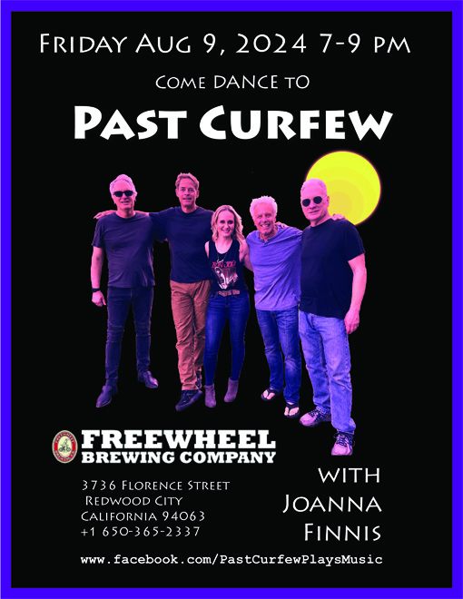Poster: Past Curfew at Freewheel Brewing Company, August 9, 2024